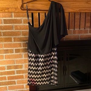 One shoulder dress Size 8